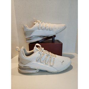 MENS SZ 13 PUMA AXELION ARCHTECH WHITE EVERTRACK LACE UP SHOES SOFT FOAM INNER
